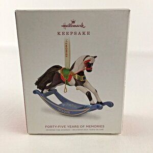 Hallmark Keepsake Christmas Tree Ornament Forty Five Years Of Memories Horse New
